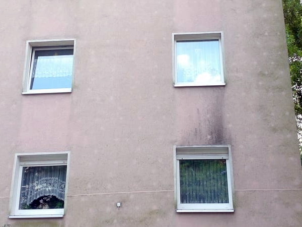 verschmutze Fassade